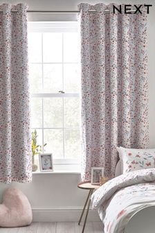 Multi Woodland Print Eyelet Blackout Curtains (D41238) | AED207 - AED339