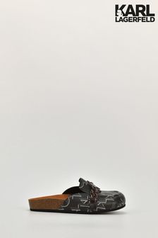 Karl Lagerfeld Black Odessa Chain Mono Mule Shoes (D41281) | 130 €