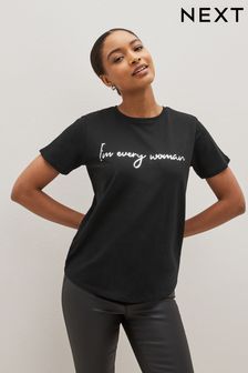 Internationaler Frauentag/Schwarz/Silber - Bridesmaid T-Shirt mit Rundhalsausschnitt (D41662) | 15 €