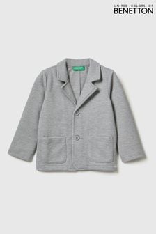 Siva jakna z žepom spredaj Benetton (D41814) | €21