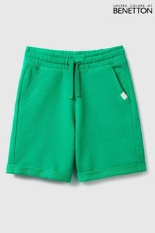 Benetton Boys Logo Drawstring Bermuda 100% Cotton Shorts (D41821) | $27