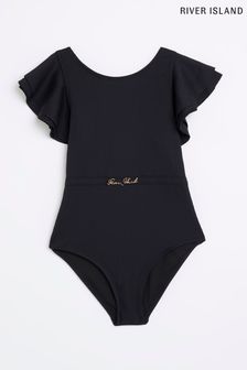 River Island 女童裝黑色天使袖泳裝 (D42029) | HK$185