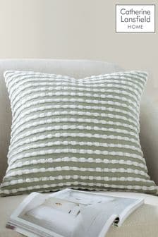 Catherine Lansfield Green Stab Stitch Cushion (D42177) | AED89