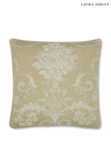 Laura Ashley Gold Josette Woven Feather Filled Cushion (D42512) | Kč2,180