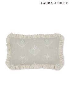 Laura Ashley Almond Lady Fern Embroidered Feather Filled Cushion (D42576) | 92 €