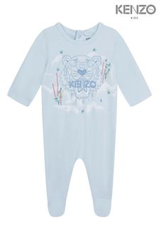 Albastru - Pijama întreagă cu logo Bebeluși tigru pentru copii Kenzo Imprimeuri (D43023) | 488 LEI - 541 LEI
