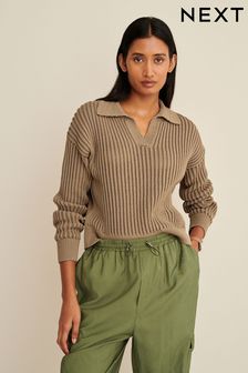 Polo pulover s šivanim detajlom (D43085) | €19