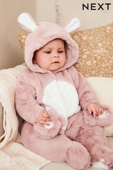 Pink Bunny All-In-One Pramsuit (0mths-2yrs) (D43144) | BGN 86 - BGN 92