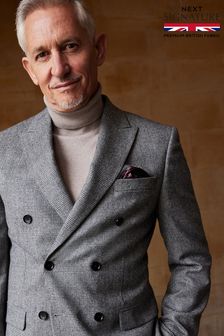 Karirasta moška jakna z dvorednim zapenjanjem Ea Matthews British Fabric (D43284) | €88