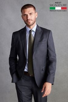 Blue Slim Fit Signature Zignone Italian Fabric Suit Jacket (D43299) | €315