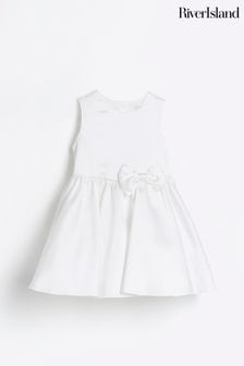 River Island Girls White Ivory Bridesmaid Dress (D43979) | €21.50