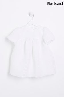 River Island Girls White Bubble Smock Dress (D43982) | €31