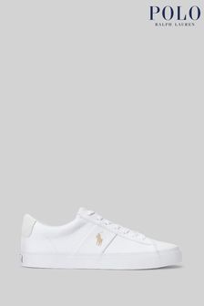 Белые парусиновые кеды Polo Ralph Lauren (D44129) | €111
