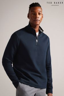 Men s Ted Baker Zip Neck Plain Knitwear Next Luxembourg