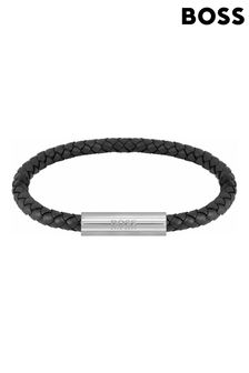BOSS Black Jewellery Gents Braided Leather Bracelet (D44396) | €62