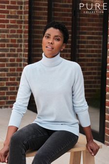 Pure Collection Cashmere Polo Neck Sweater (D44421) | CHF 227