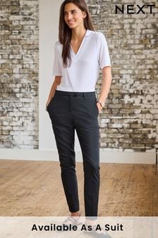 Black - Tailored Stretch Skinny Trousers (D44749) | kr360