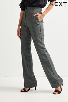 Check Shapewear Bootcut Trousers (D44882) | 16,290 Ft