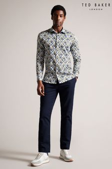 Ted Baker Blue Arigna Slim Magnolia Shirt (D45423) | €51