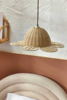 Natural Rattan Flower Easy Fit Shade (D45637) | ₪ 171