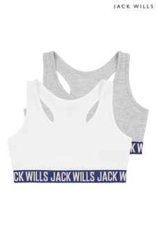 Jack Wills Girl White Crop Top 2 Pack (D45760) | ₪ 93 - ₪ 112