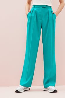 Зеленые широкие брюки с завышенной талией Patrizia Pepe (D45783) | €138