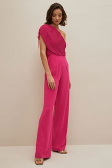 Patrizia Pepe Pink Aysmmetrical Neckline Jumpsuit (D45837) | €236