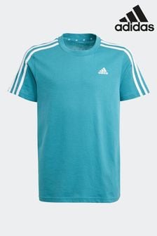 Grün - Adidas Essentials 3-stripes Cotton T-shirt (D46116) | 20 €