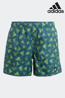 adidas Green Bos Aop  Swim Shorts (D46145) | AED125