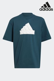 adidas Green Future Icons Logo Piqué T-Shirt (D46312) | kr260