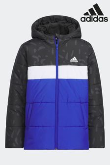 Črna - Adidas podložena jakna z barvnimi bloki  Junior (D46315) | €86