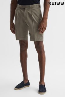 Reiss Khaki Shore Side Adjuster Shorts (D46378) | SGD 270