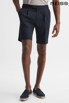 Reiss Navy Shore Side Adjuster Shorts (D46379) | LEI 809
