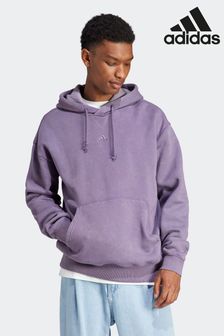 adidas Purple Sportswear Garment-Wash Hoodie (D46630) | 77 €