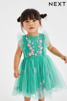 鴛鴦藍 - 網布舞會裙 (3個月至8歲) (D46673) | NT$1,020 - NT$1,290