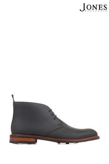 Jones Bootmaker Driffield Leather Black Chukka Boots (D46870) | $175