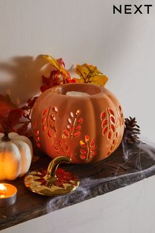 Pumpkin Shaped Ceramic Fragrance Burner (D47027) | $21