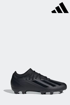 adidas Black Football Performance Kids X Crazyfast.3 Firm Ground Boots (D47141) | $86