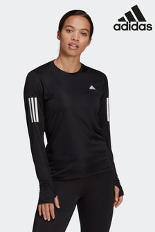 adidas Black Running Own The Run Long Sleeve Top (D47354) | €54