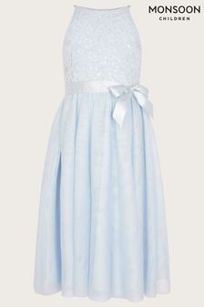 Monsoon Blue Lacey Sequin Truth Dress (D47383) | €63