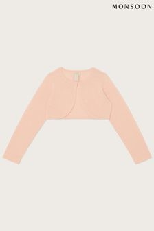 Monsoon Pink Pearl Trim Cardigan (D47385) | $55 - $64