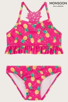 Monsoon Häkel-Bikini mit Ananasdesign, Rot (D47418) | 26 € - 31 €