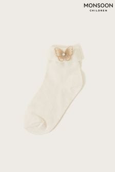 Monsoon Natural Lace Butterfly Socks (D47464) | €10
