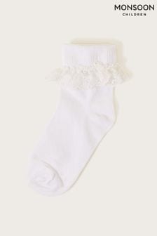 Monsoon White Flower Lace Socks (D47467) | 10 €