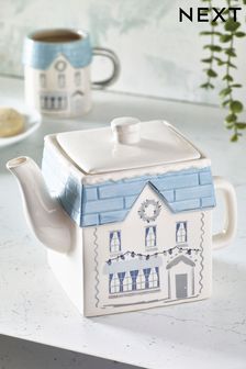 White Christmas House Tea Pot (D48080) | €13