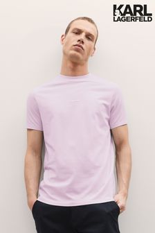 Karl Lagerfeld T-Shirt mit Rundhalsausschnitt, Pink (D48119) | 66 €