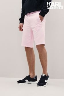 Karl Lagerfeld Pink Drawstring Shorts