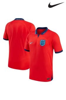 Camiseta de fútbol England Away Stadium 2022 para niños de Nike (D48211) | 85 €
