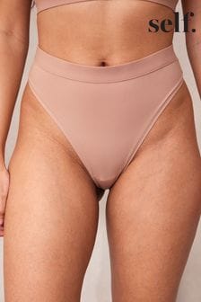 self. Smoothing Comfort High Waist High Leg Briefs