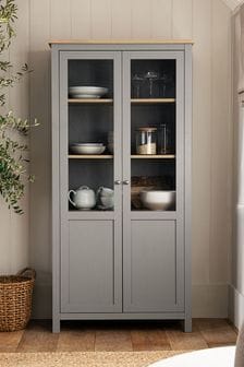 Dove Grey Malvern Oak Effect Glazed Cabinet Shelf (D48608) | €650